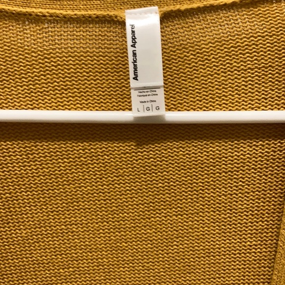 American Apparel Yellow Cardigan - Picture 2 of 2